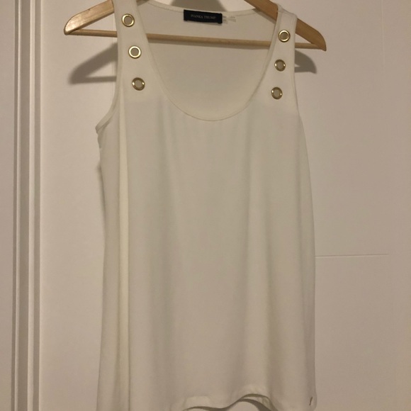 Ivanka Trump sleeveless top with gold accents XS - Picture 4 of 4